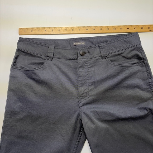Toad & Co Men's Pants 34 x 34 Med Gray Straight Leg Khaki Comfort Stretch - Picture 5 of 9